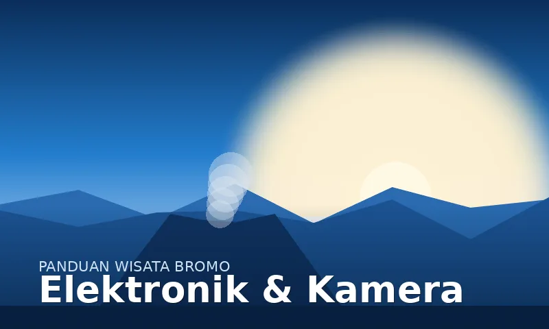 Perlengkapan elektronik dan kamera untuk wisata Bromo