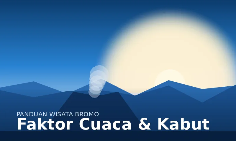 Faktor cuaca dan kabut yang memengaruhi sunrise Bromo