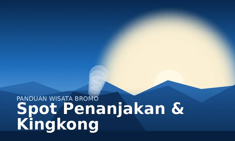 Spot Penanjakan dan Bukit Kingkong untuk melihat sunrise Bromo