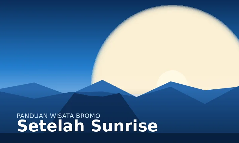 Lanjutan perjalanan setelah sunrise menuju kawah dan lautan pasir Bromo
