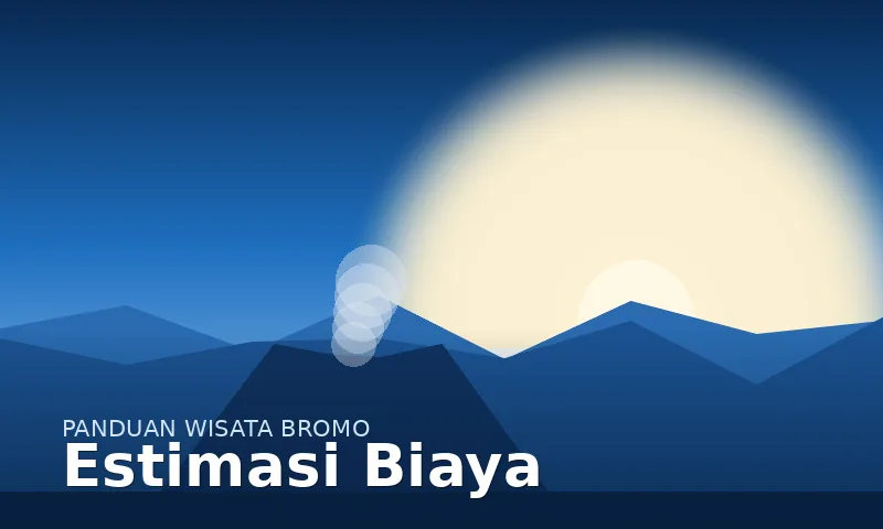 Rincian estimasi biaya liburan ke Gunung Bromo
