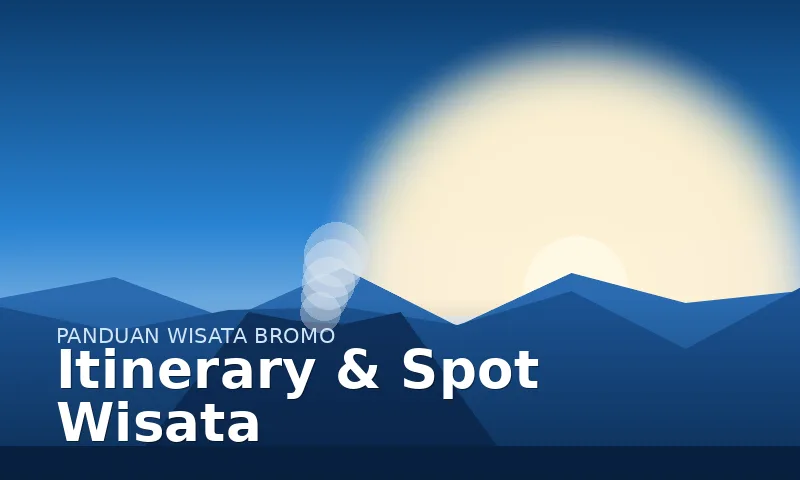 Itinerary dan spot wisata utama di kawasan Gunung Bromo
